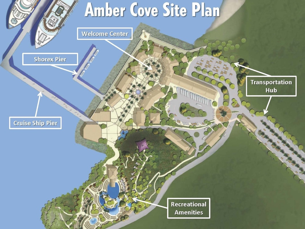 amber cove cruise port map