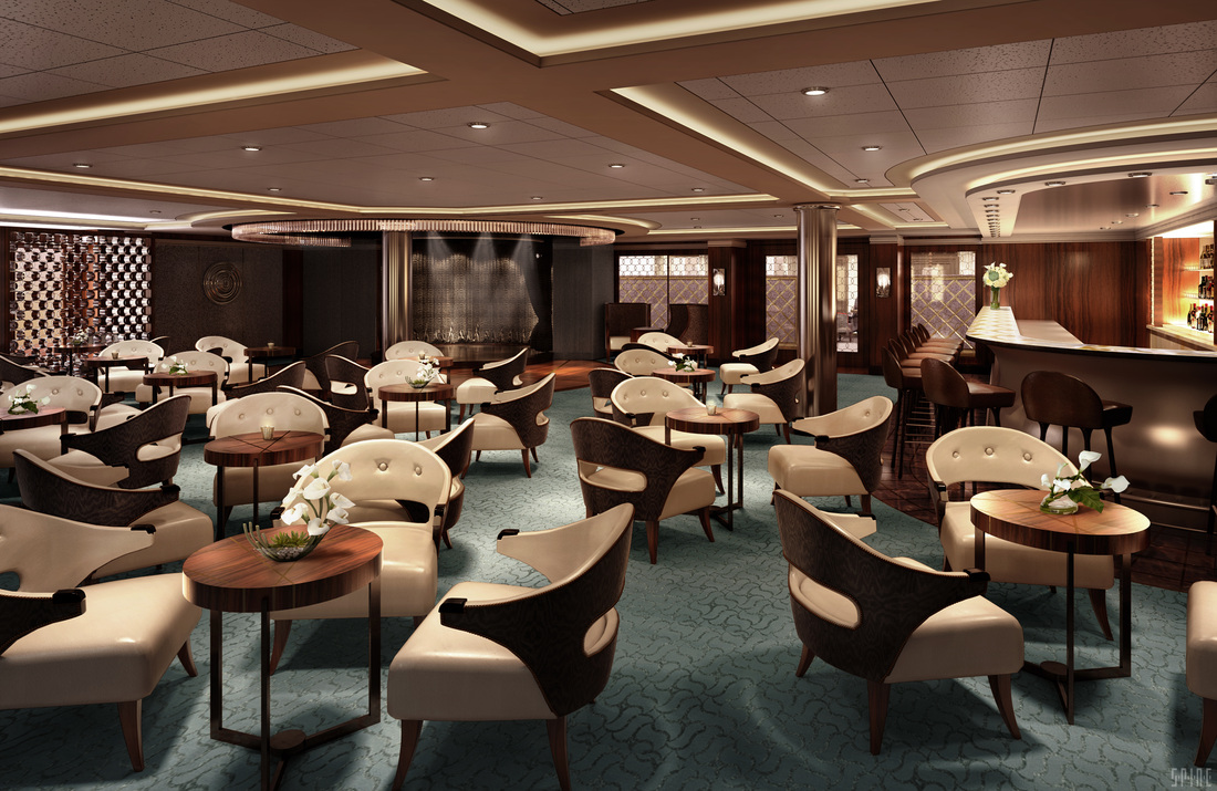 Meridian Lounge on board Regent Seven Seas Explorer